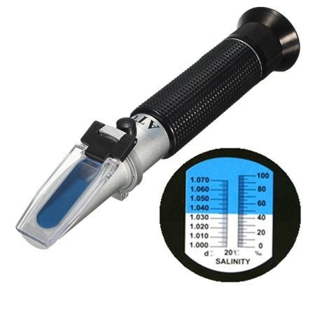 how does a refractometer work for salinity|hand held salinity refractometer.